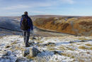 09-8673 Hill Walker Enjoying the View Cronkley Fell Upper Teesdale County Durham